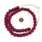 The Bead Chest African Recycled Glass Beads – Handmade in Ghana – Red 14mm Strand for Jewelry Making, Crafts, and Home Decor I Approximately 45 Beads